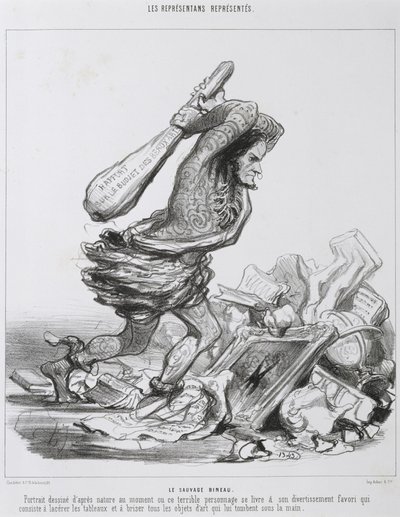 The Savage Bineau by Honoré Daumier